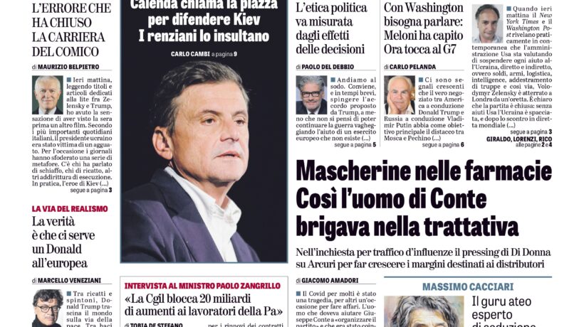 Oggi in edicola