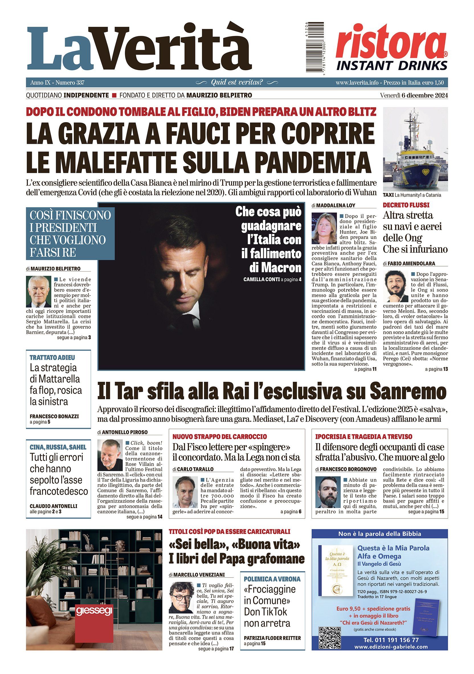 Oggi in edicola
