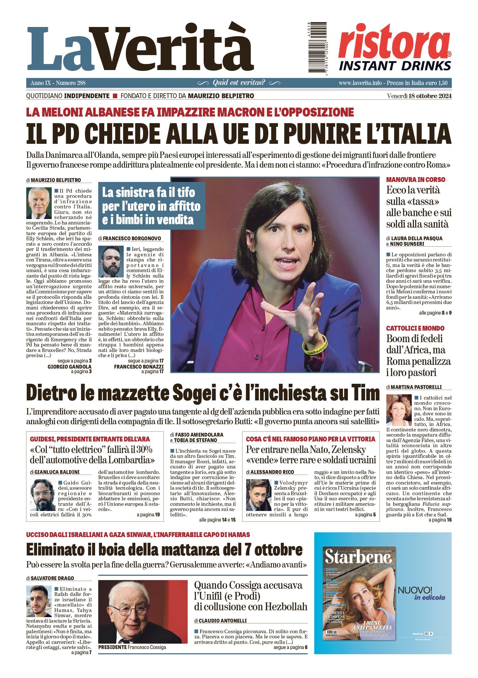 Oggi in edicola