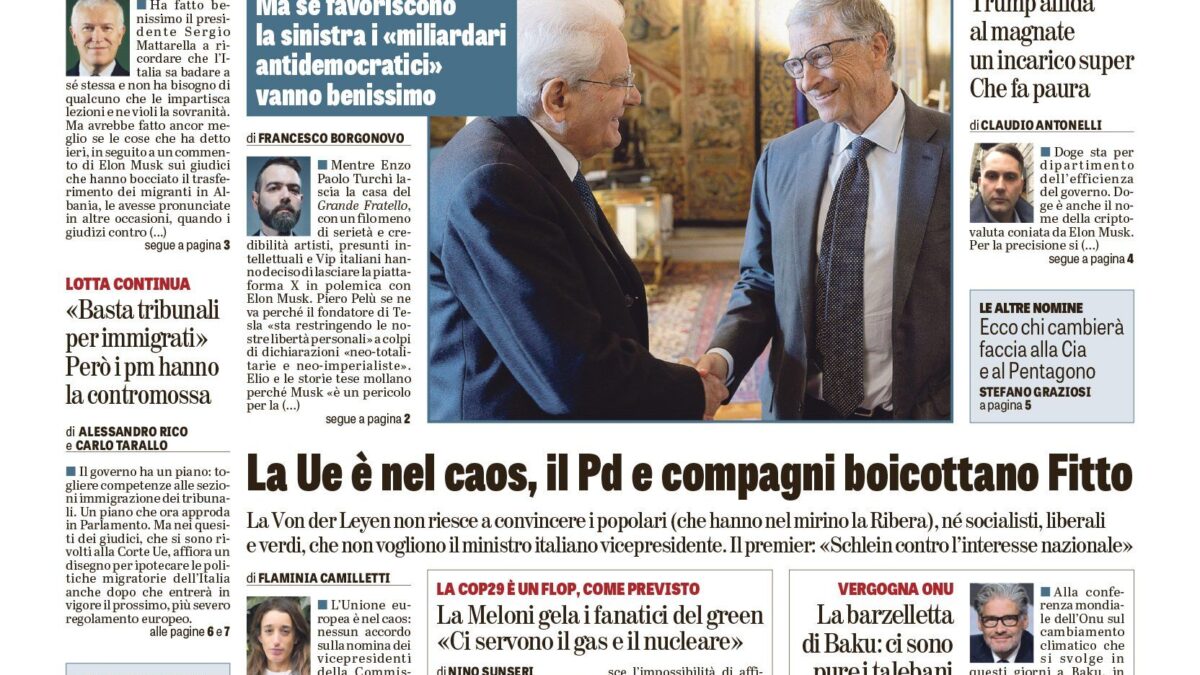 Oggi in edicola