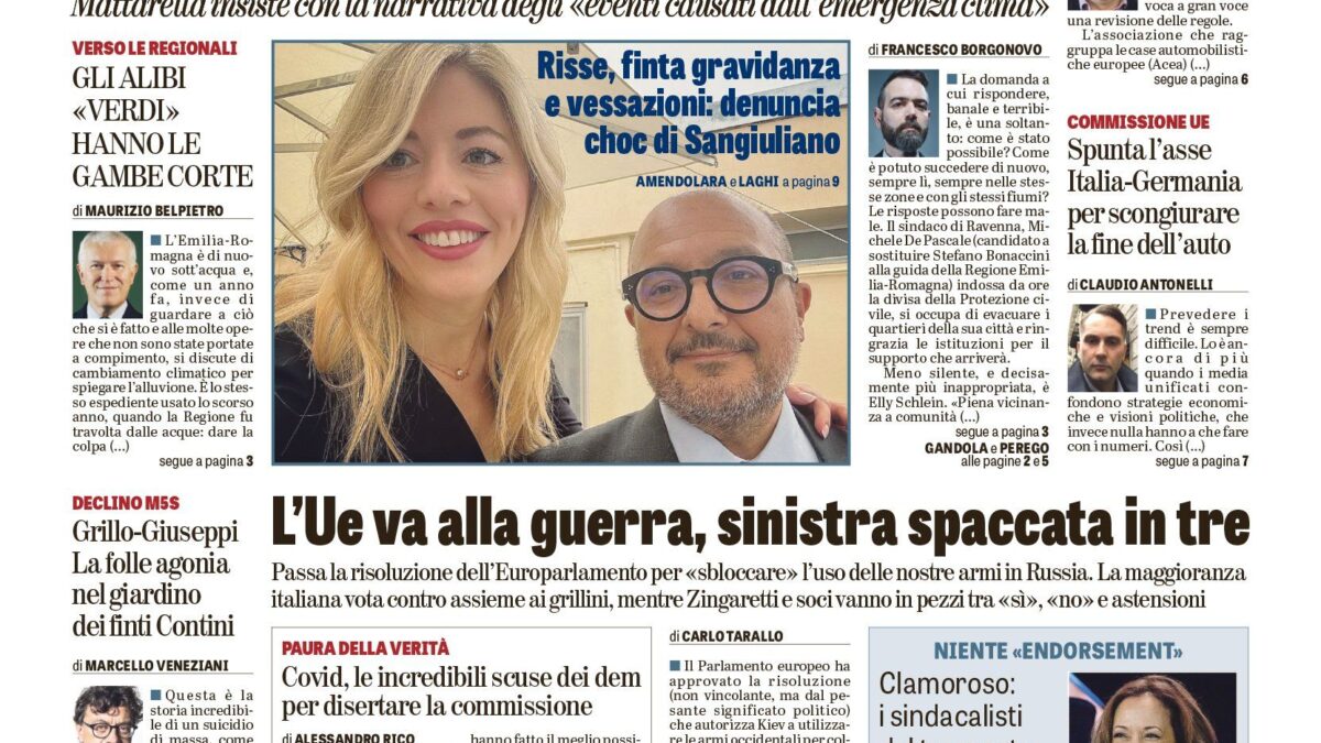 Oggi in edicola