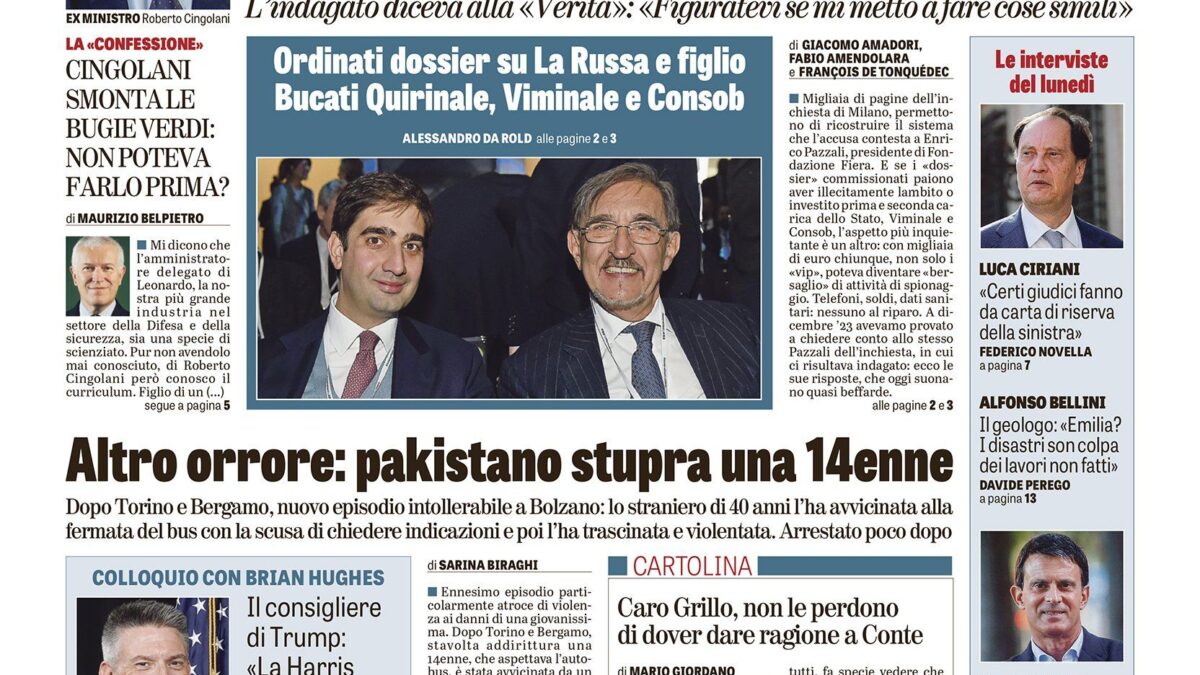 Oggi in edicola
