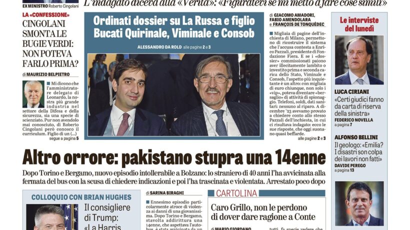 Oggi in edicola