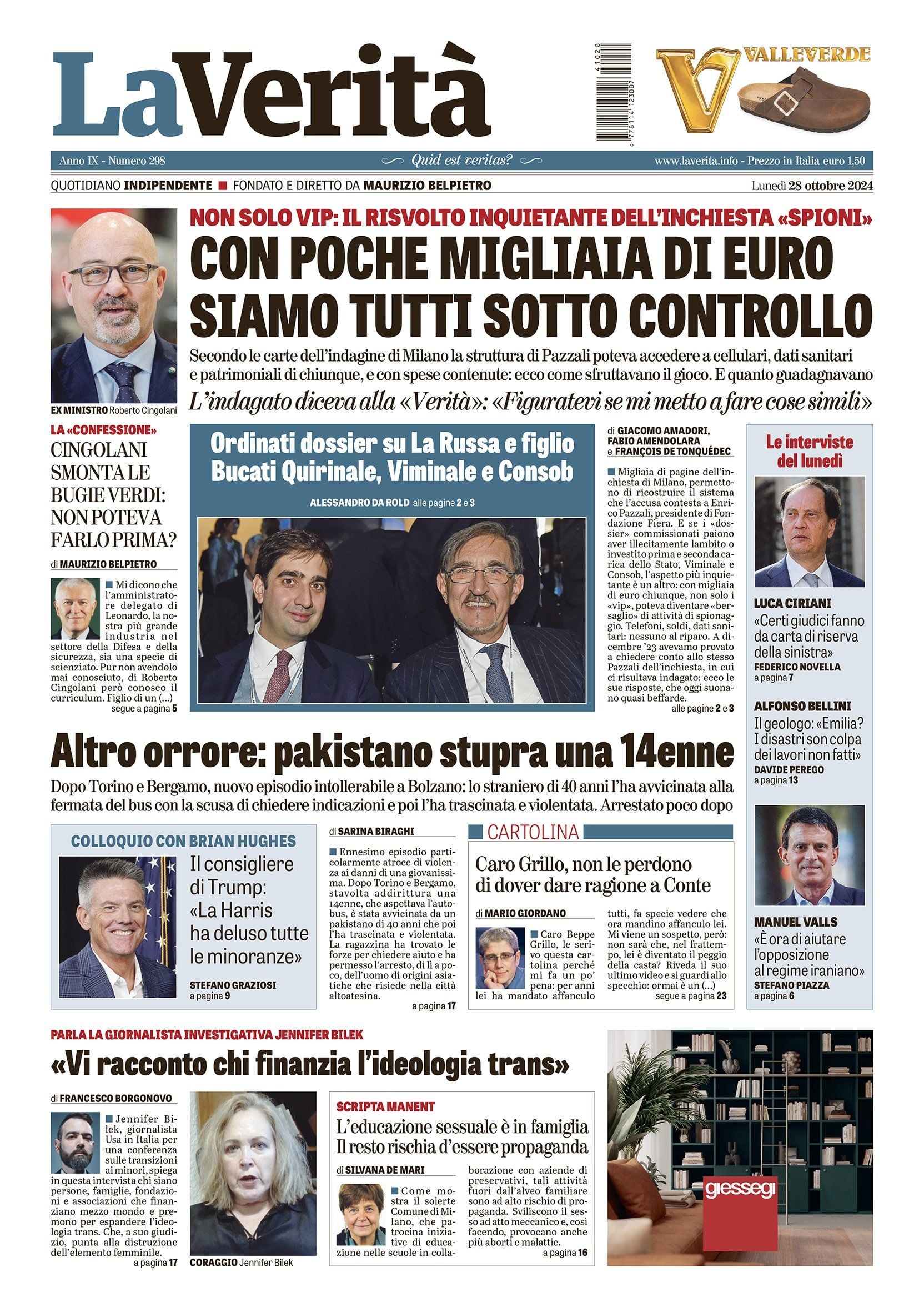 Oggi in edicola