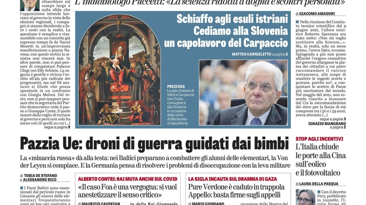 Oggi in edicola