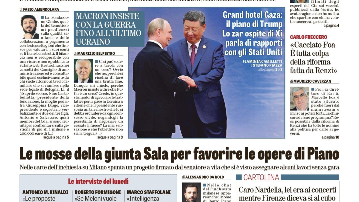 Oggi in edicola