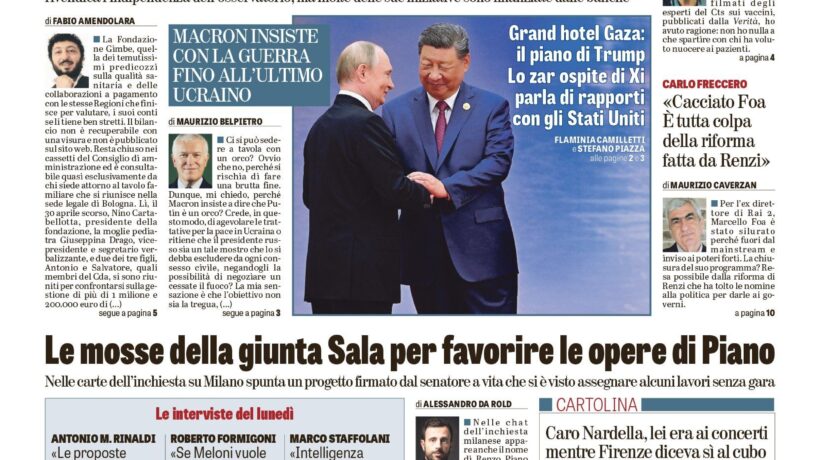 Oggi in edicola