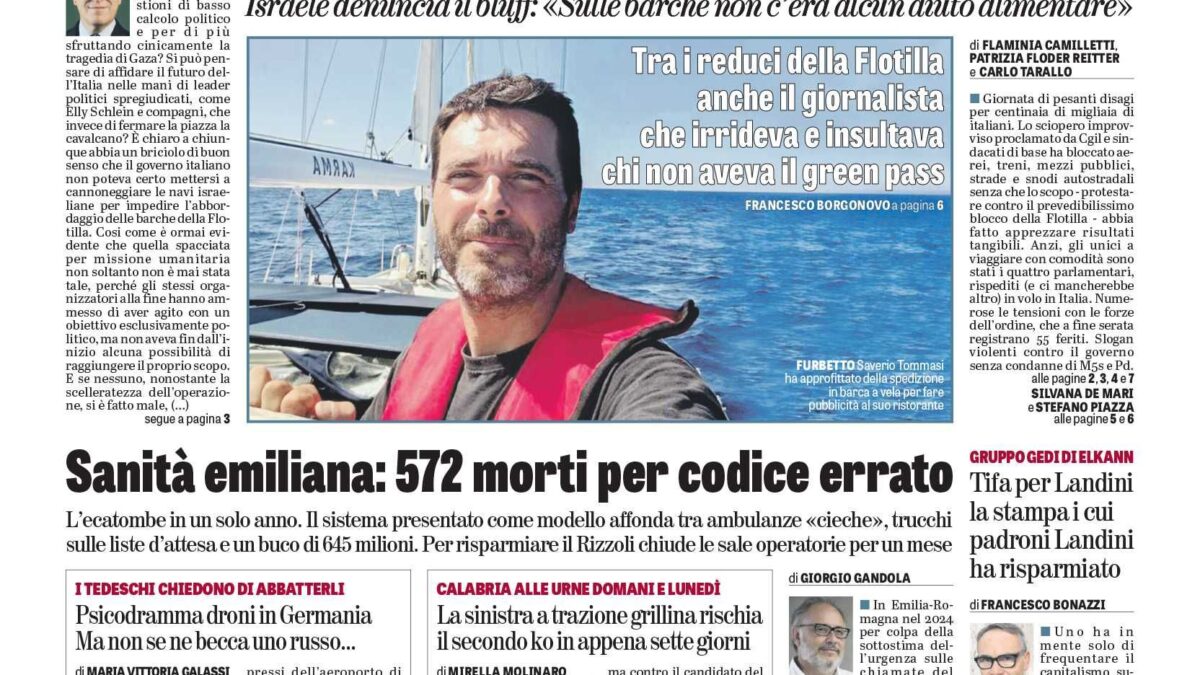 Oggi in edicola