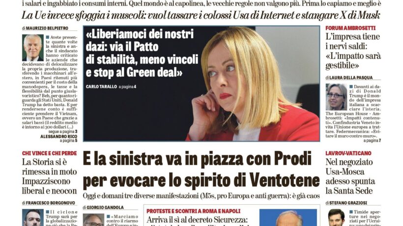 Oggi in edicola