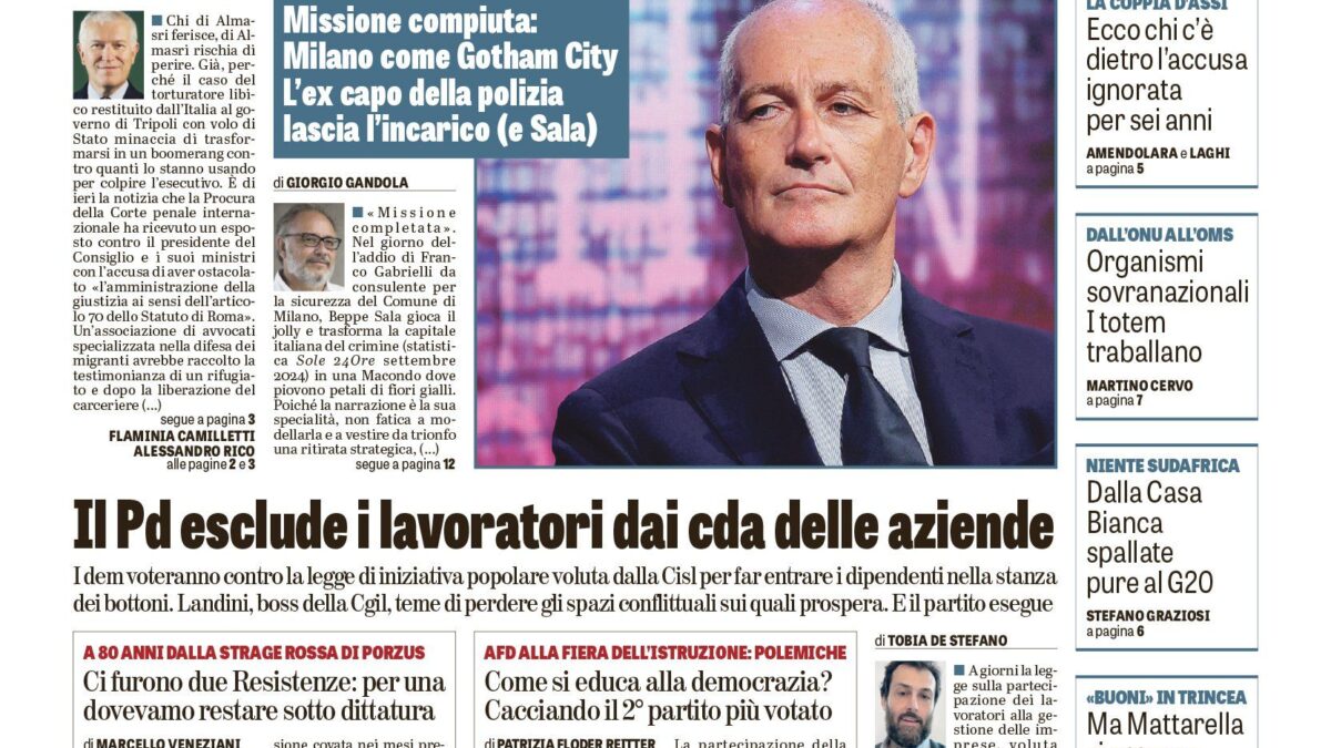 Oggi in edicola