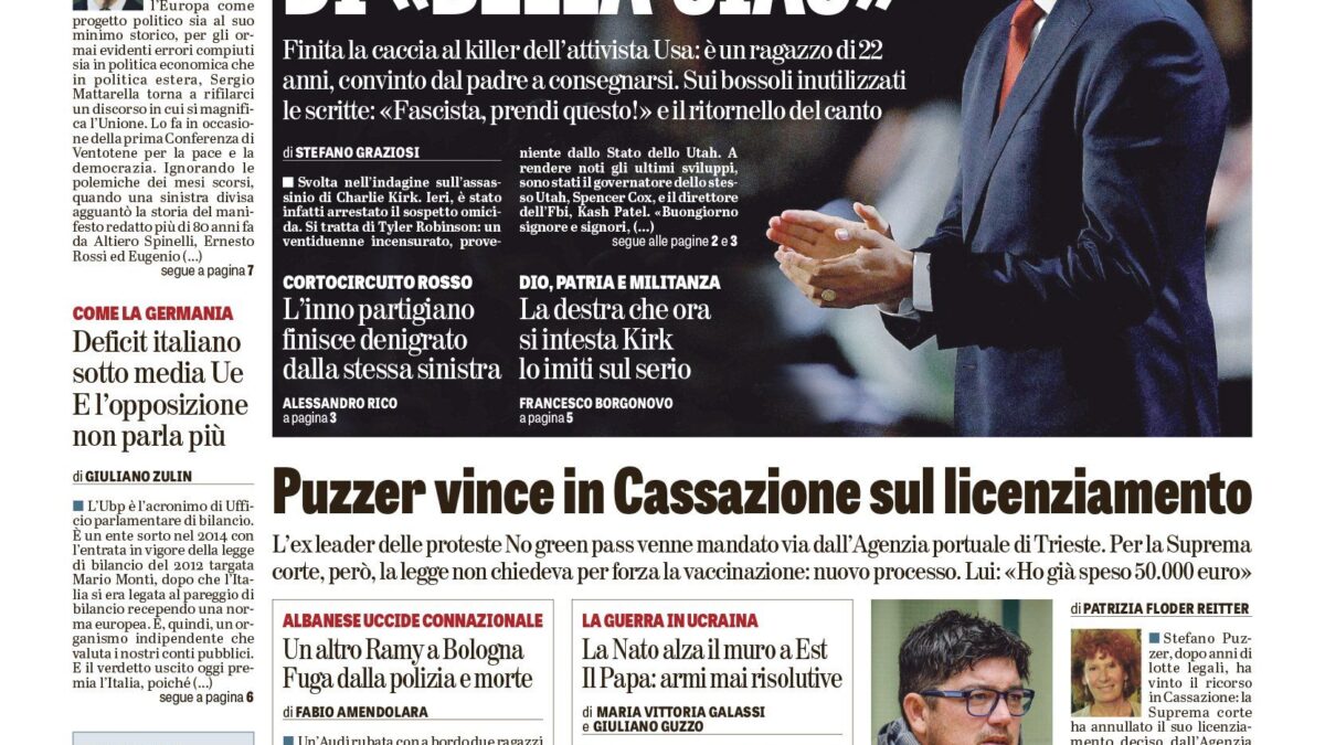 Oggi in edicola