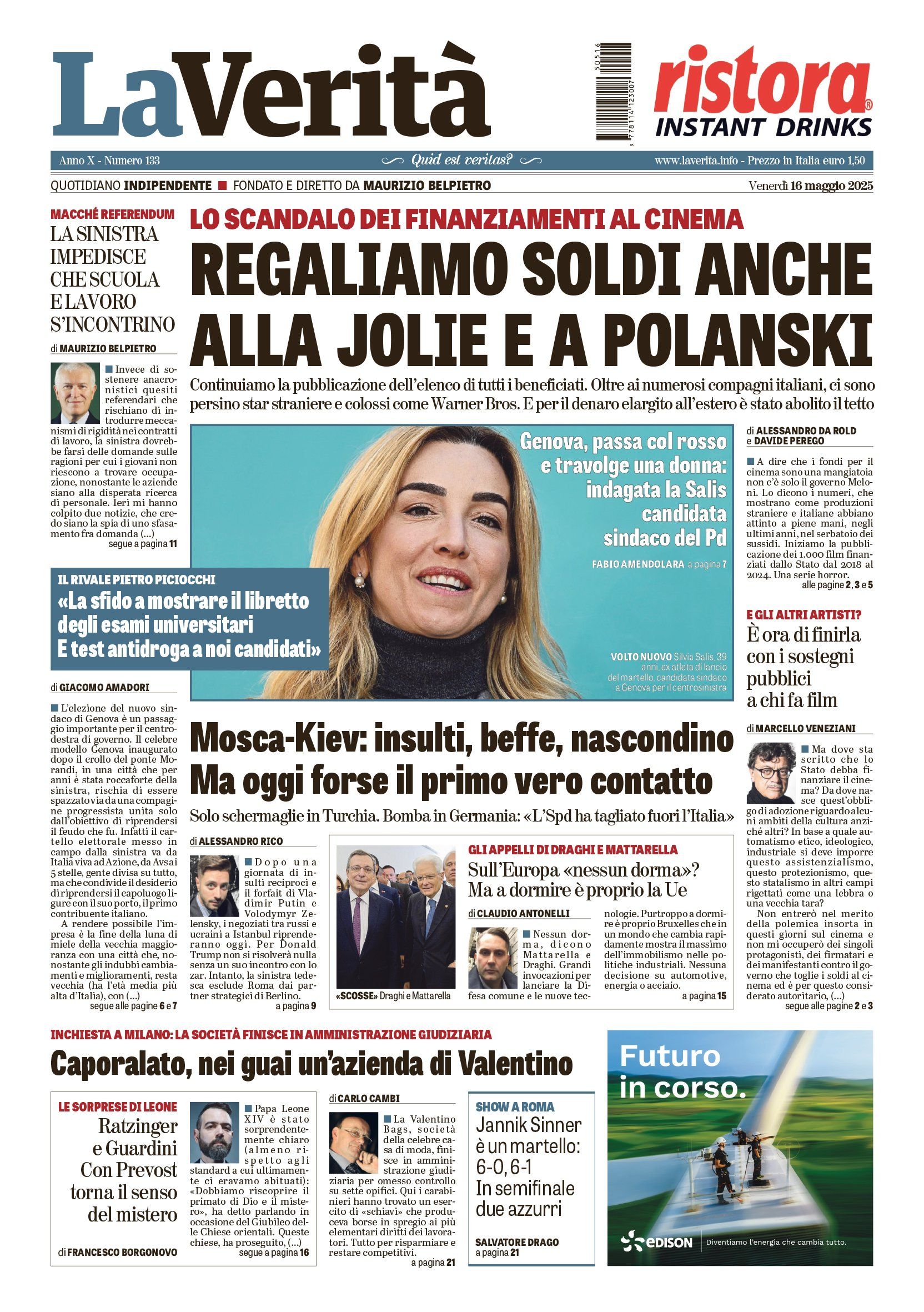Oggi in edicola