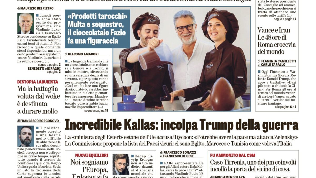 Oggi in edicola