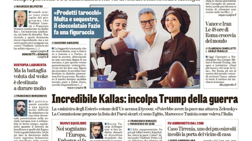 Oggi in edicola