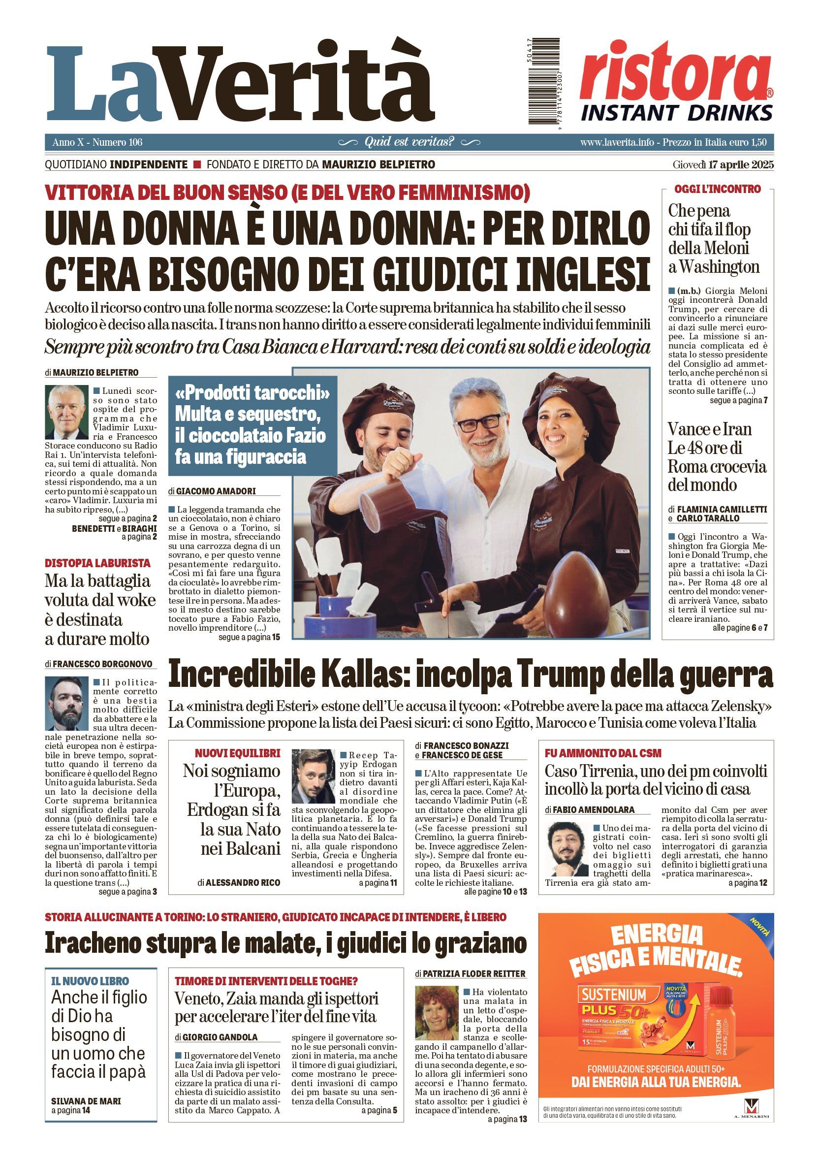 Oggi in edicola