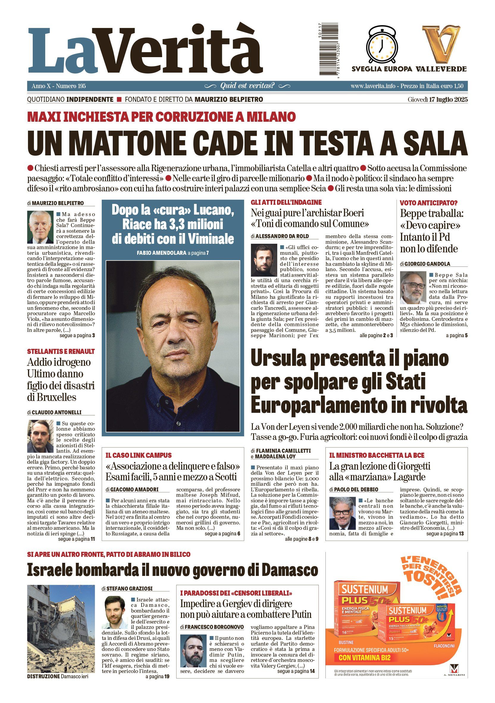 Oggi in edicola