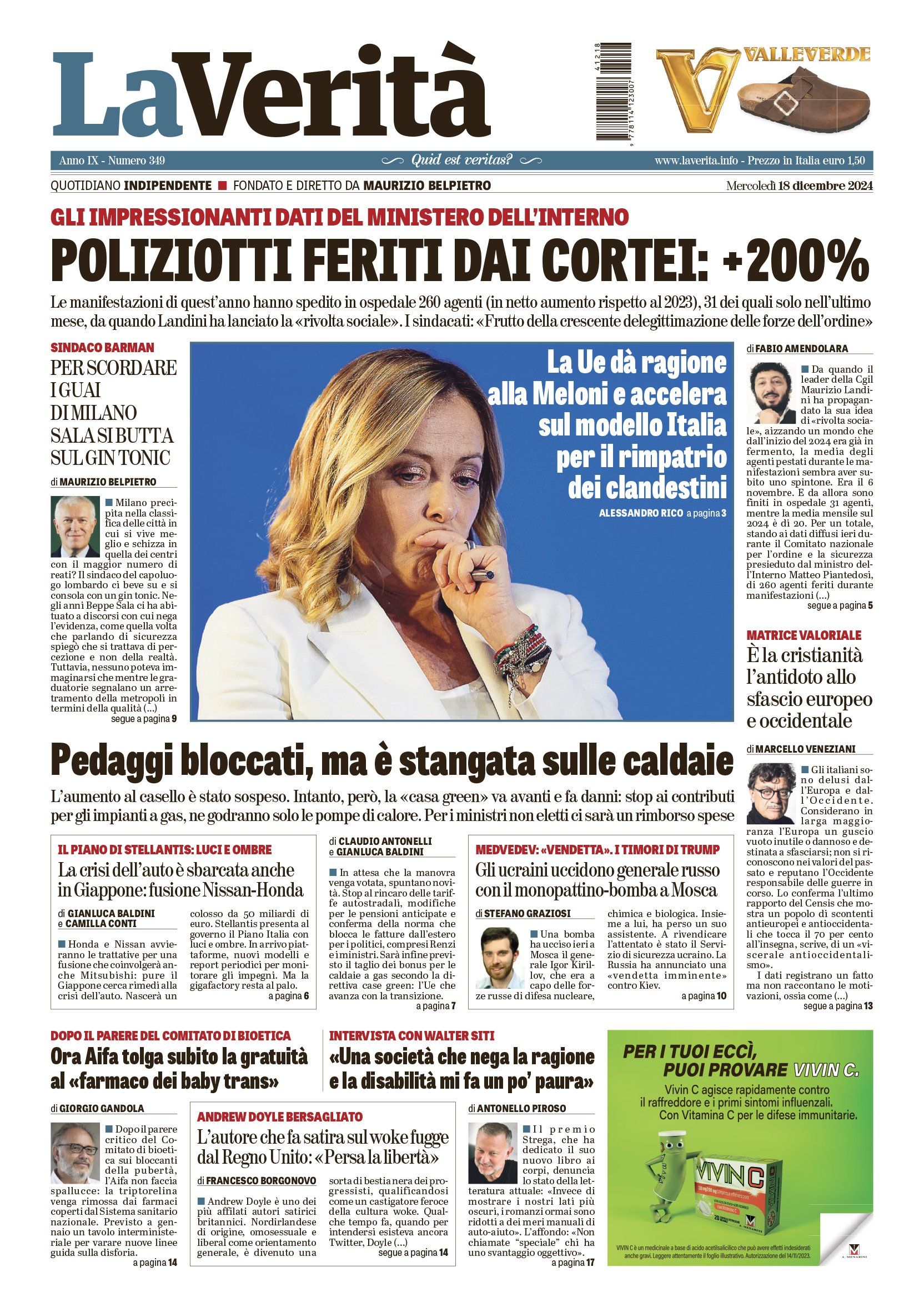 Oggi in edicola