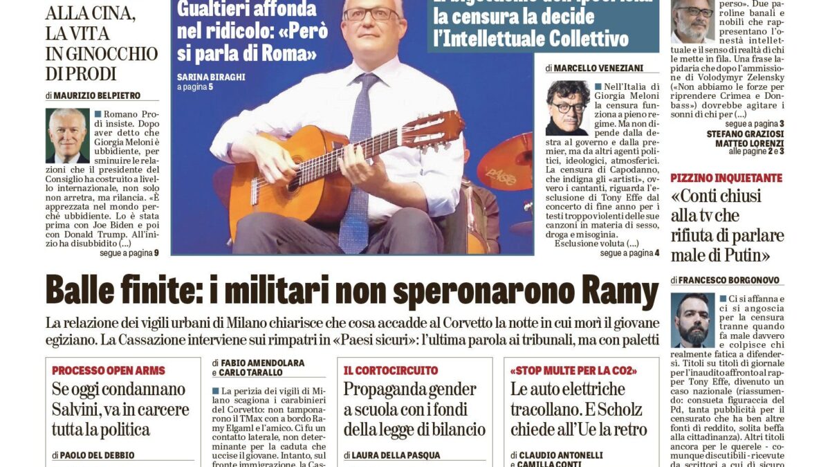 Oggi in edicola