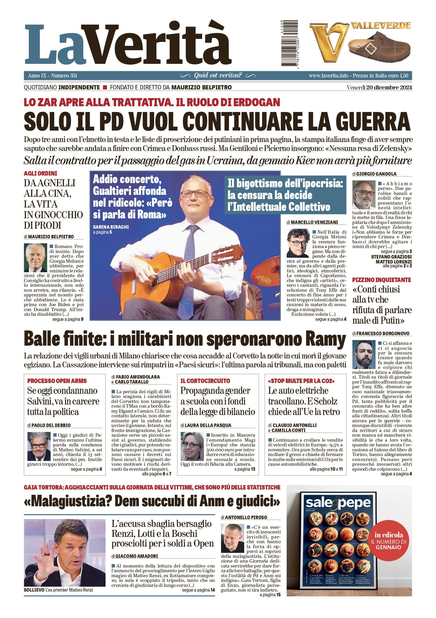 Oggi in edicola