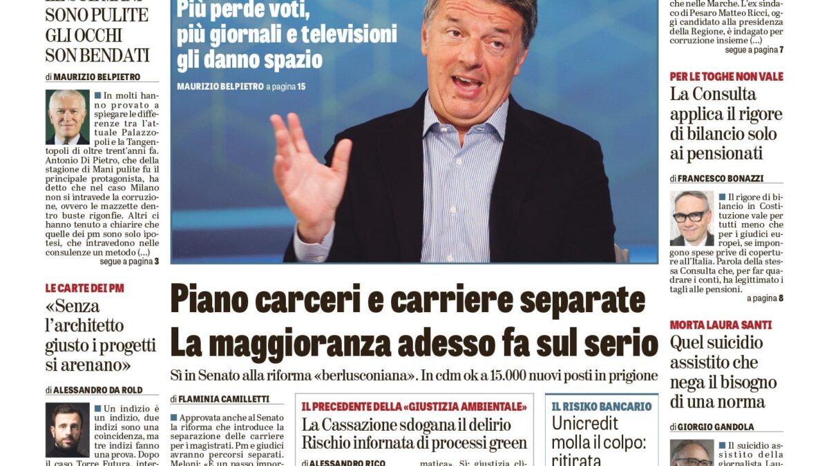 Oggi in edicola