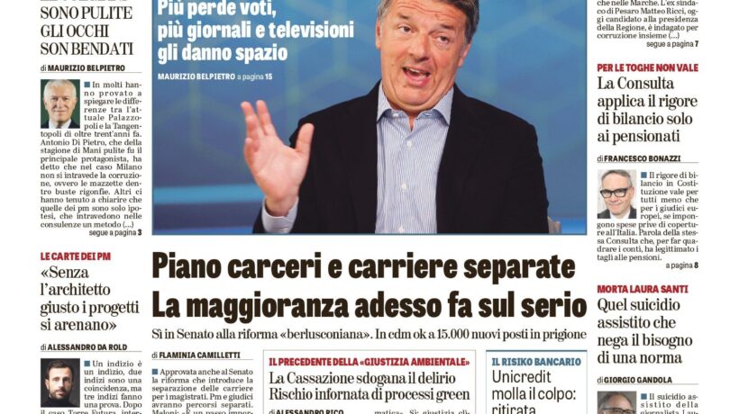 Oggi in edicola