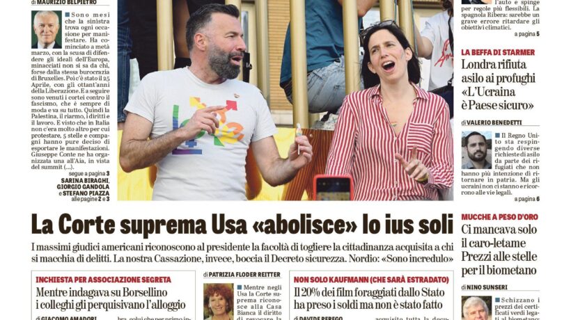 Oggi in edicola