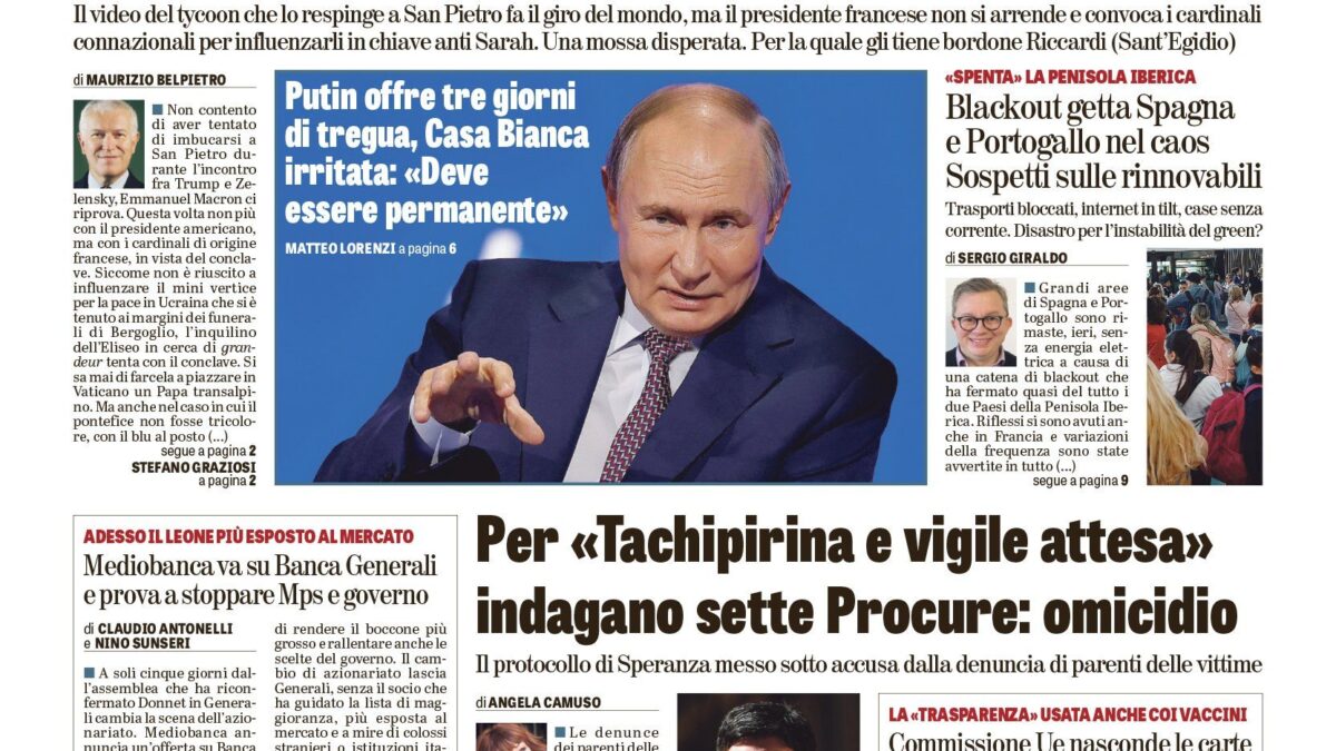 Oggi in edicola