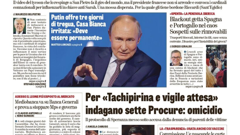 Oggi in edicola