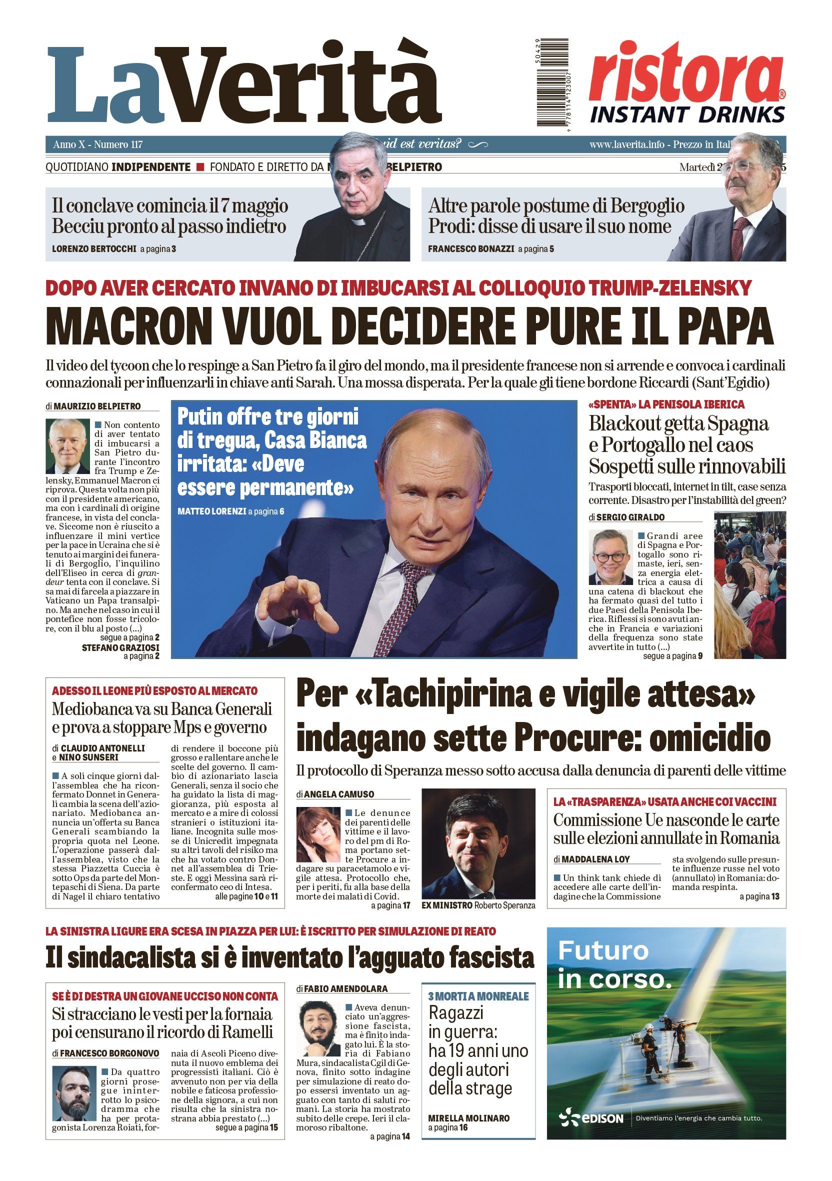 Oggi in edicola