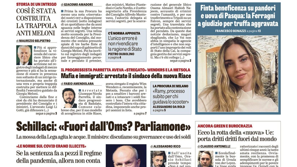 Oggi in edicola