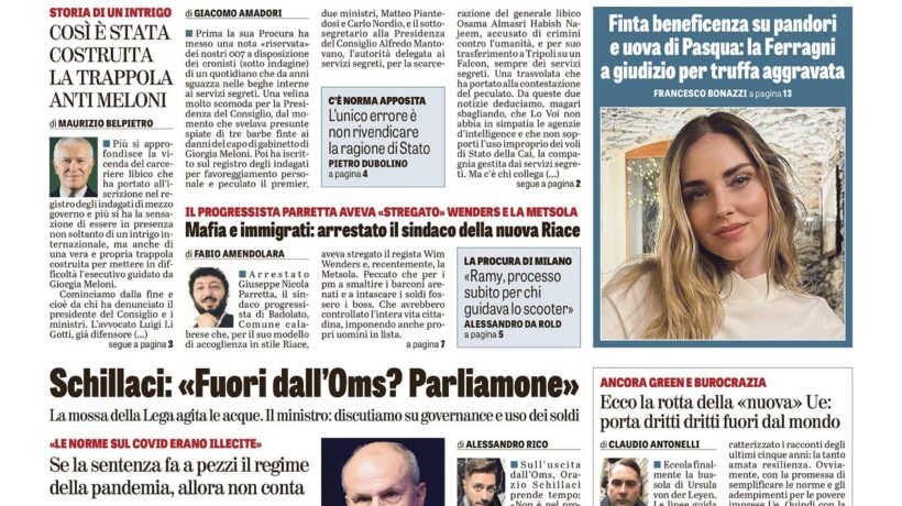 Oggi in edicola