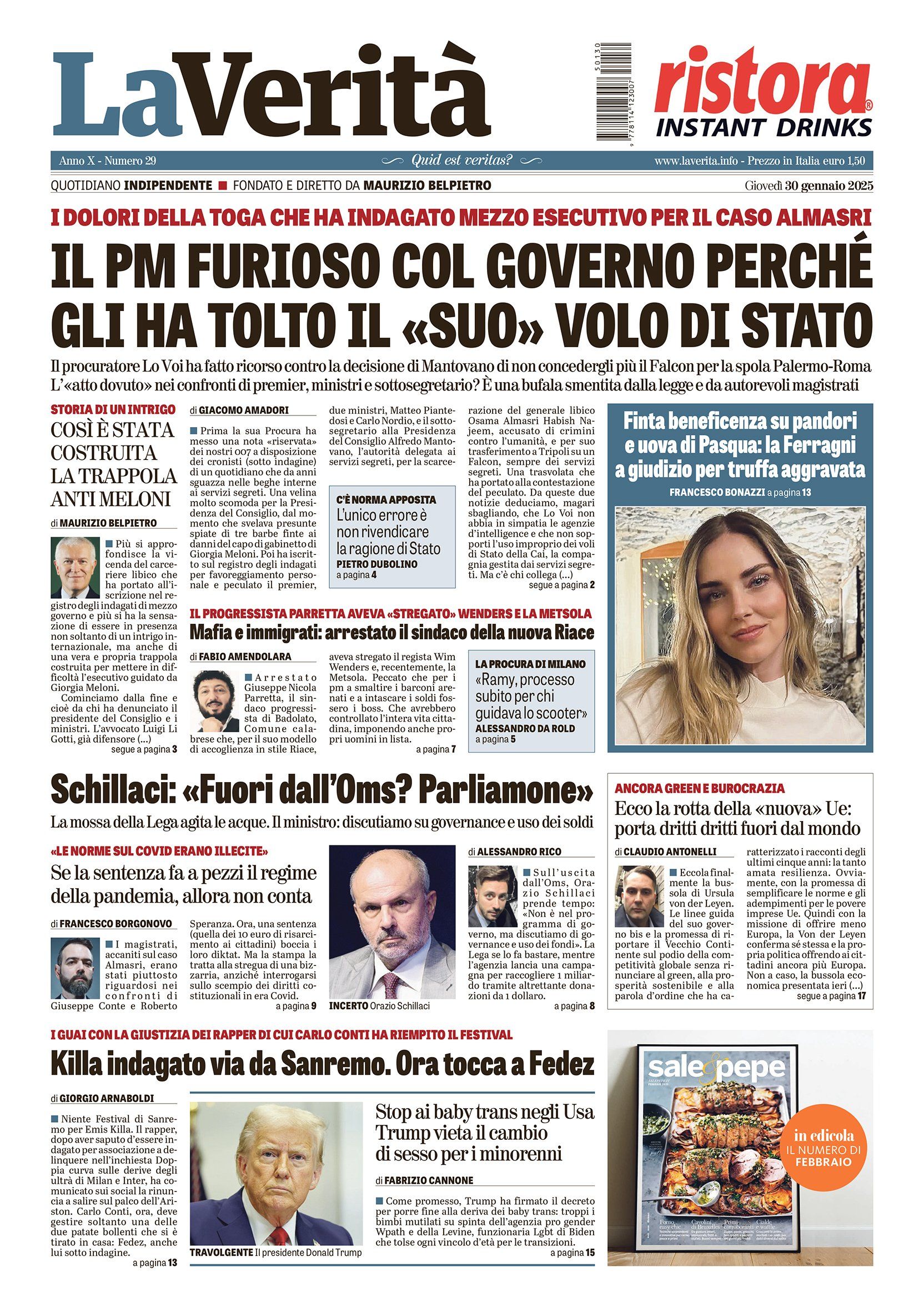 Oggi in edicola