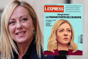 Meloni sulla copertina dell’«Express». Altra botta all’armata BrancaSchlein
