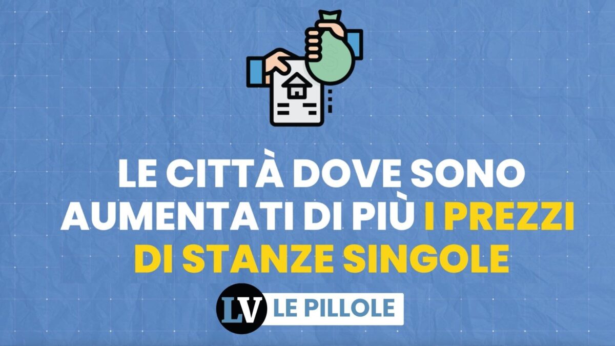 Le città dove sono aumentati di più i prezzi di stanze singole