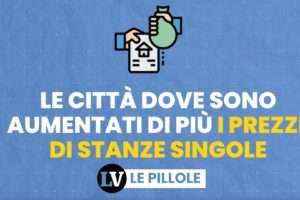Le città dove sono aumentati di più i prezzi di stanze singole
