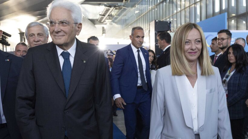 Sergio Mattarella e Giorgia Meloni (Ansa)