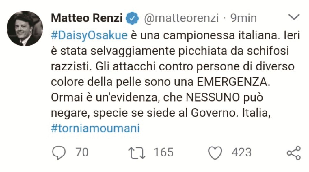 Usa i neri per fare propaganda: è il Pd che istiga all’odio razziale