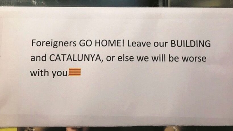 Per i catalani il vero problema sono turisti e lavoratori europei