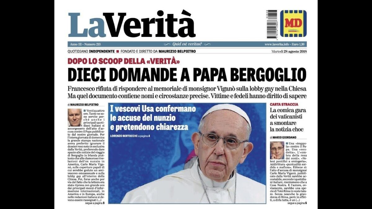 Le nostre 10 domande a papa Bergoglio