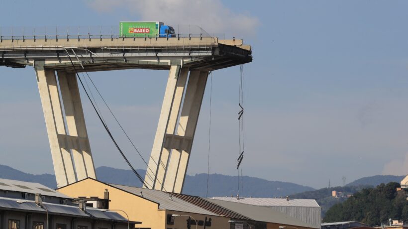 Un crollo sul ponte Morandi già a febbraio