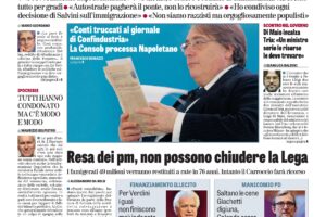 La Verita edizione 19/09/2018