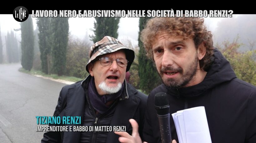 «Le Iene» azzannano babbo Tiziano sull’abusivismo e il lavoro nero