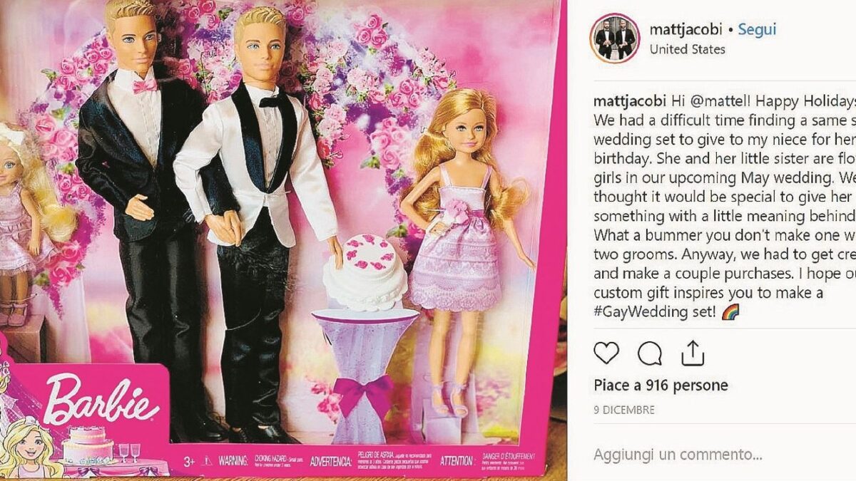 Una coppia omosex chiede di far sposare due Ken. Mattel la invita in azienda