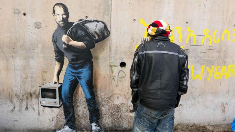 Banksy illustratore del pensiero unico fa il furbo come fosse un Toscani qualunque