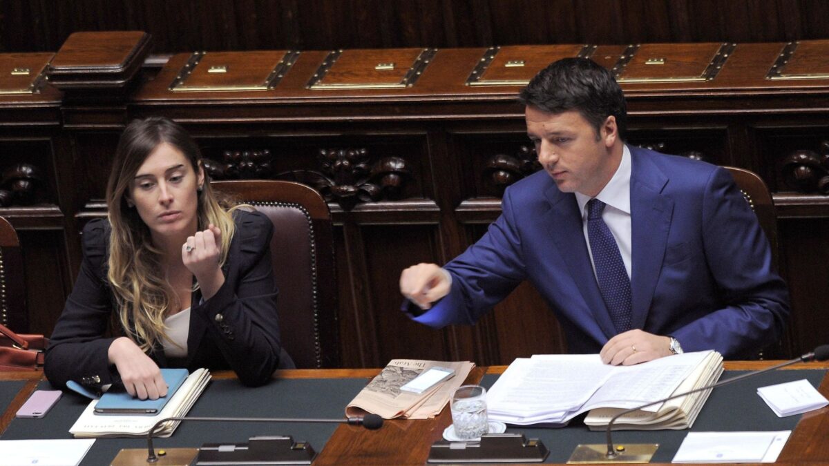 Renzi e la Boschi gemelli dell’autogol imbarazzano il Pd