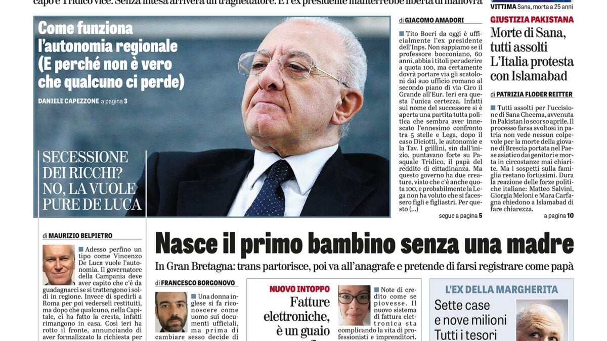 Oggi in edicola