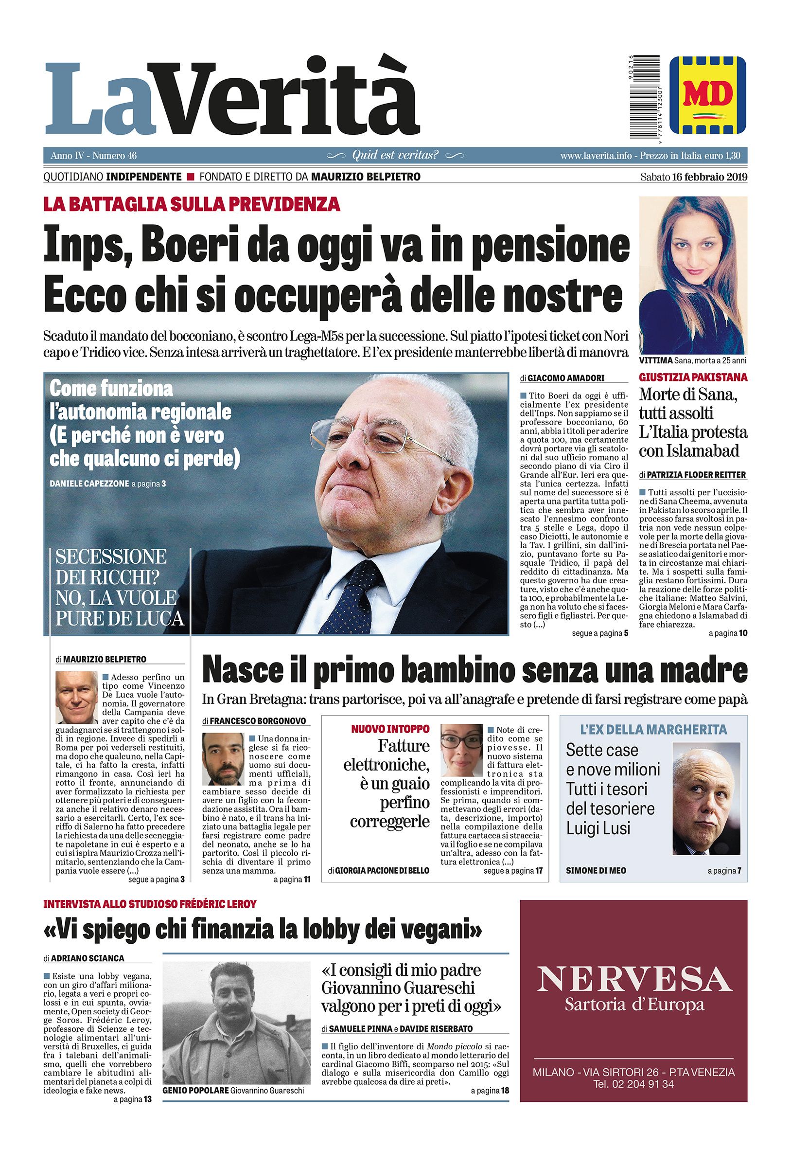 Oggi in edicola
