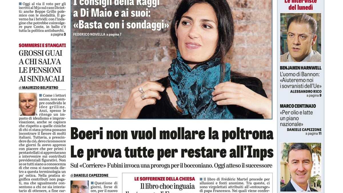 Oggi in edicola