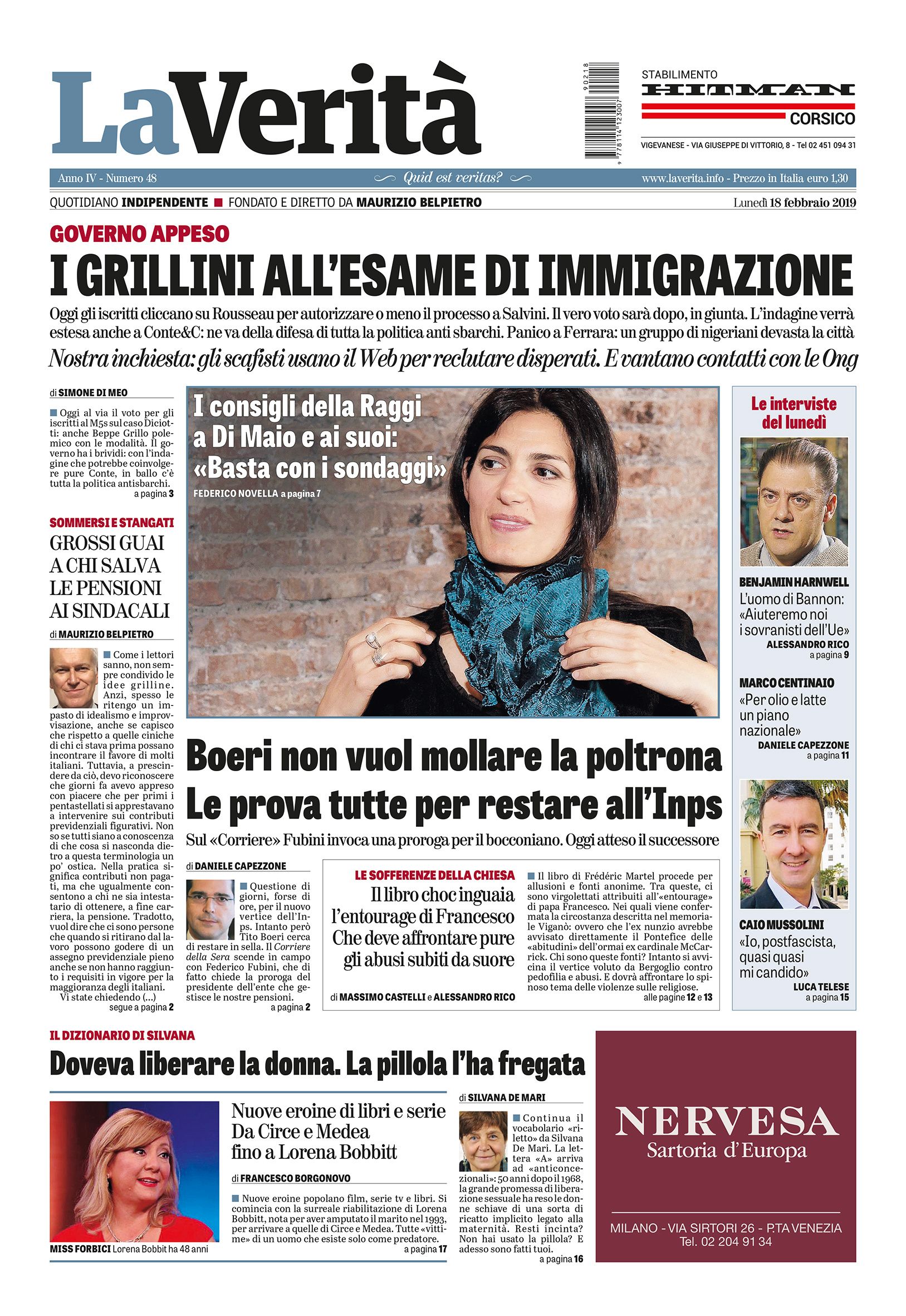 Oggi in edicola