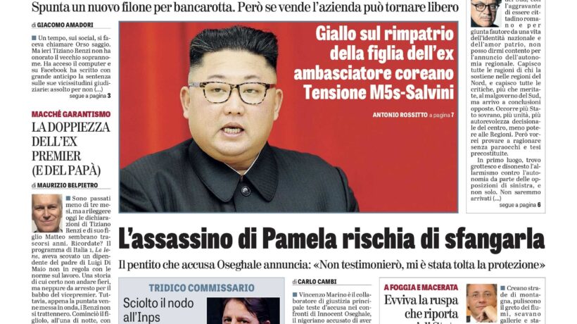 Oggi in edicola